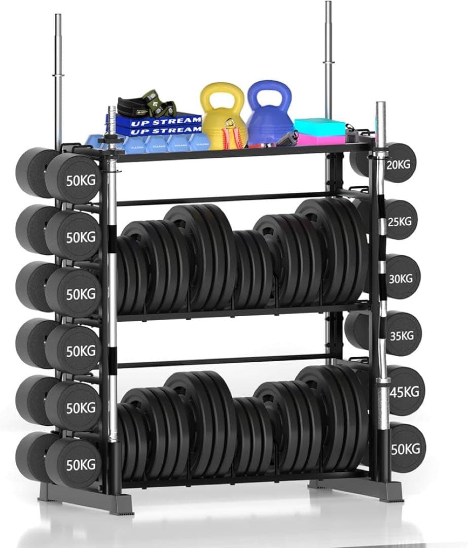 ダンベルラック 3段ダンベル収納ラック ダンベルスタンド 超高耐荷重1225kg