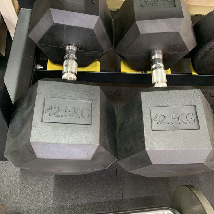 ラバーヘックス  ダンベル　　32.5kg 2個