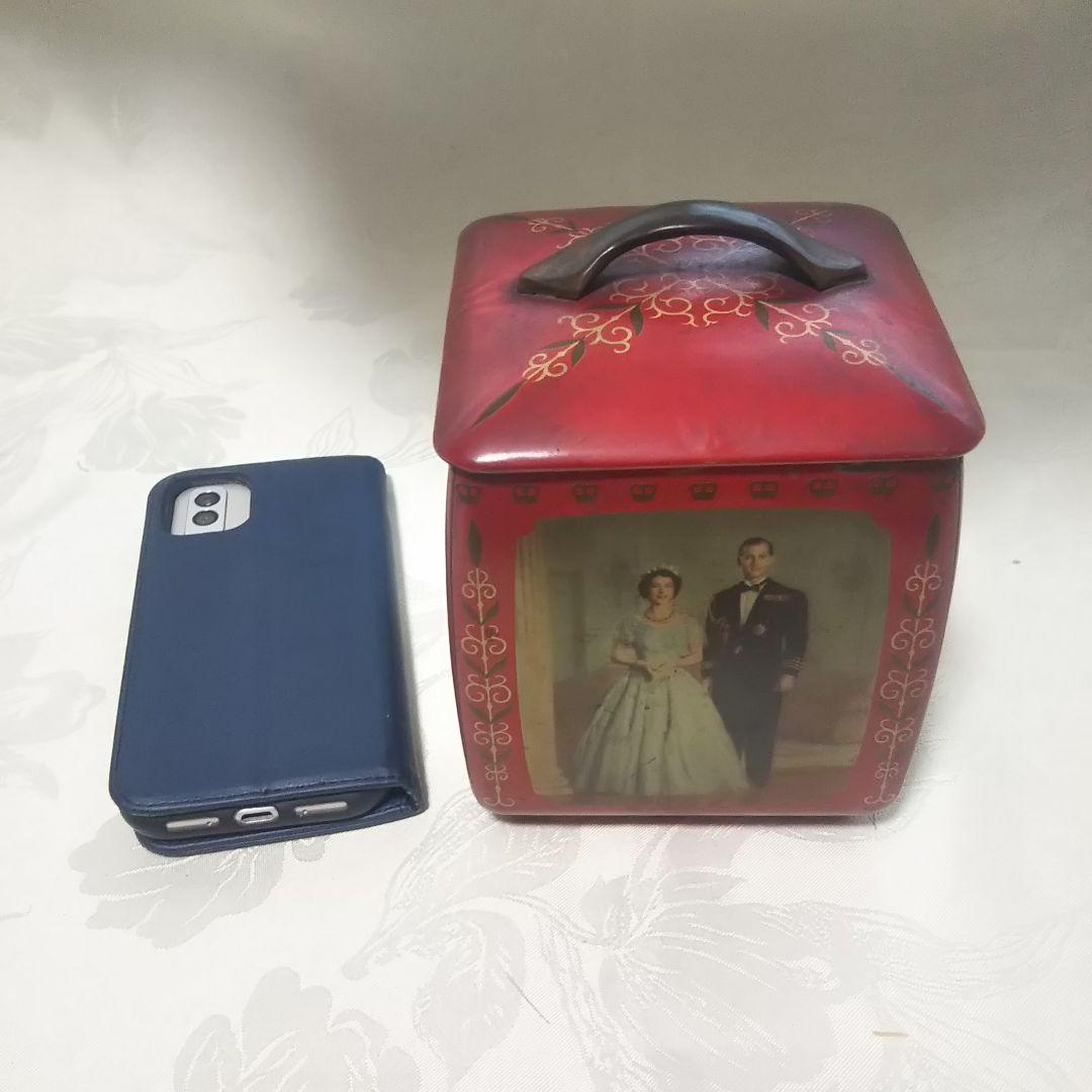 エリザベス女王 結婚記念品 クッキージャー 希少