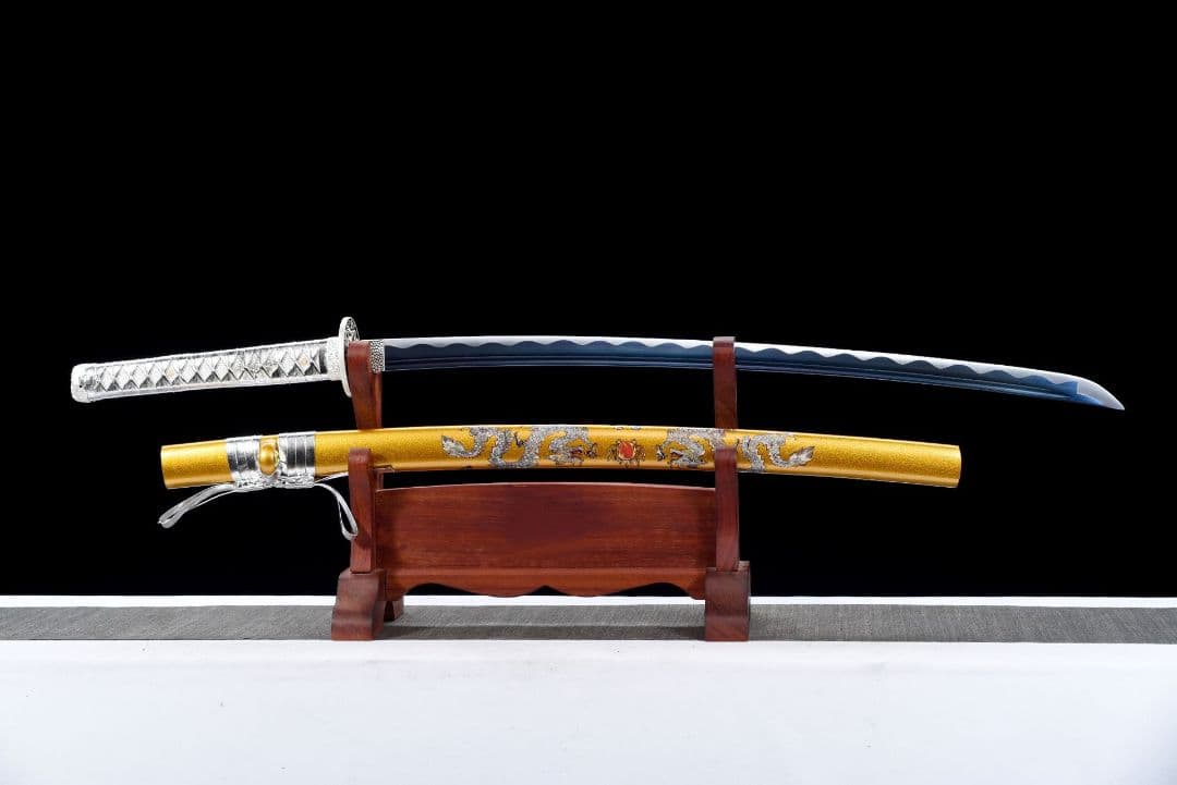 1053-武具 刀装具 日本刀　模造刀 居合刀 武士道 武蔵 鑑賞用 手鍛造打