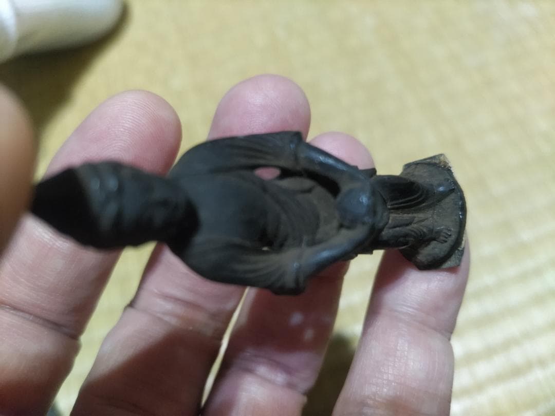木造　阿弥陀三尊　左脇侍像　観音菩薩　立像（6.7㎝）