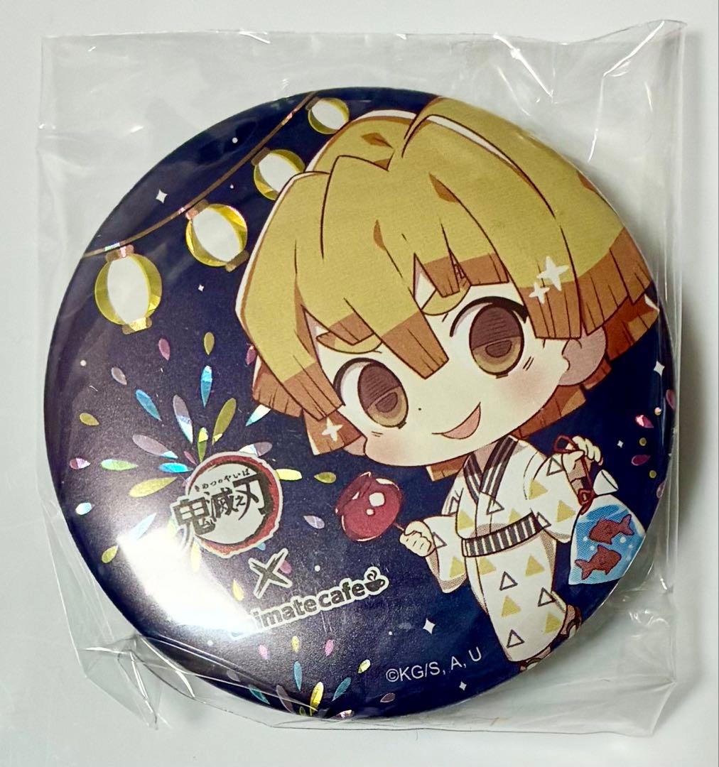 【希少】鬼滅の刃　台湾限定　アニカフェ　缶バッジ　善逸