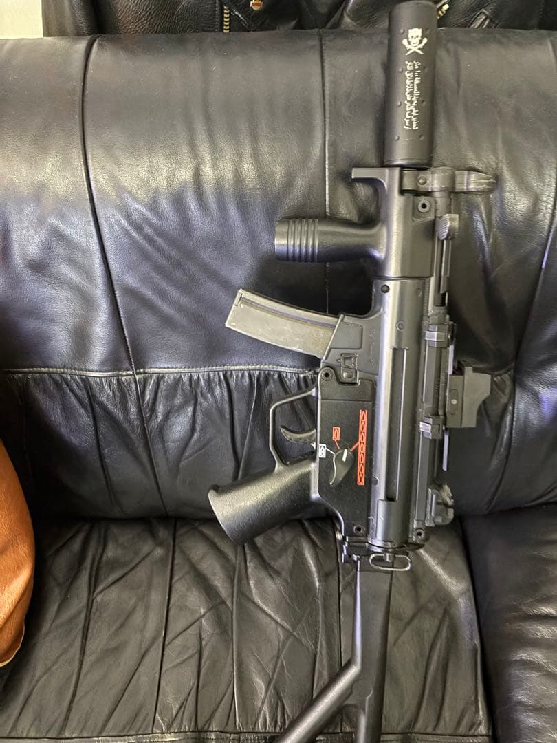 マルゼン　MP5 エアガン ブラック サイレンサー付き