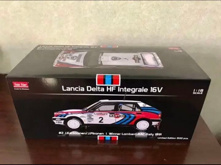 価格変更1/18 サンスター ランチアHFインテグラーレ16V1991WRC優勝