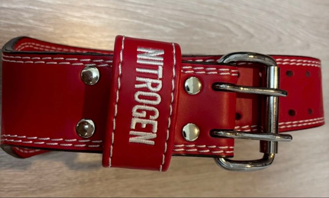 NITROGEN トレーニング・パワーベルト レッド