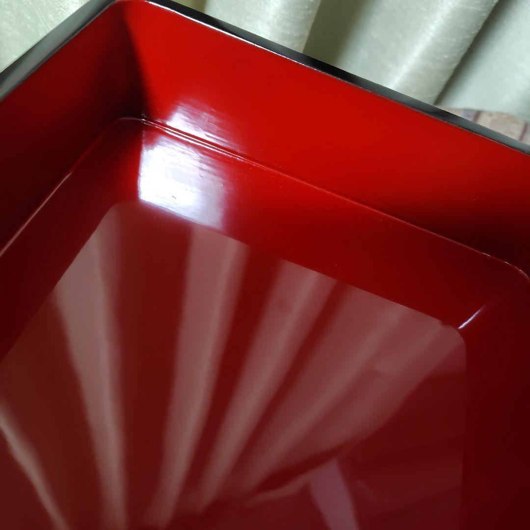 【京都老舗アソベ】伝統的な二段重箱（左右物・対二箱） 金色松模様