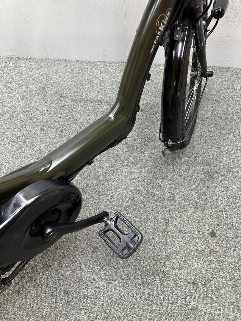Yamaha パスKISS チャイルドシート付き電動自転車　大型フロントカゴあり