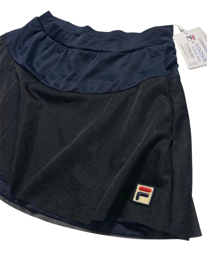 【未使用品タグ付き】FILA ネイビー テニススコート　L