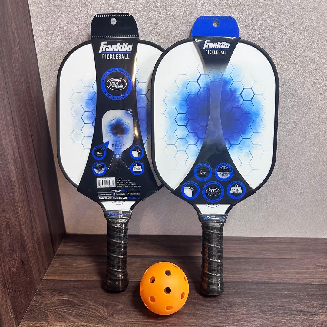 ２本セット&ボールピックルボールパドル フランクリン パイロットブルー52771