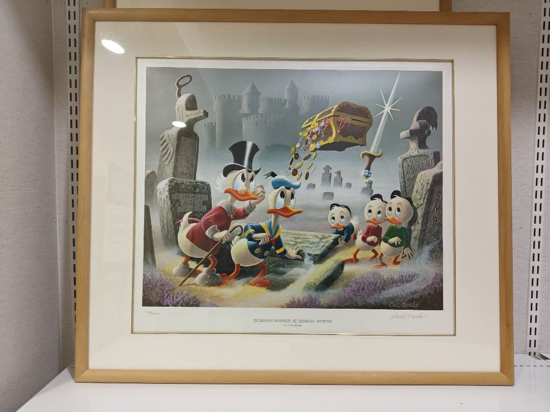 ドナルドファミリー　カール・バークスのリトグラフ作品