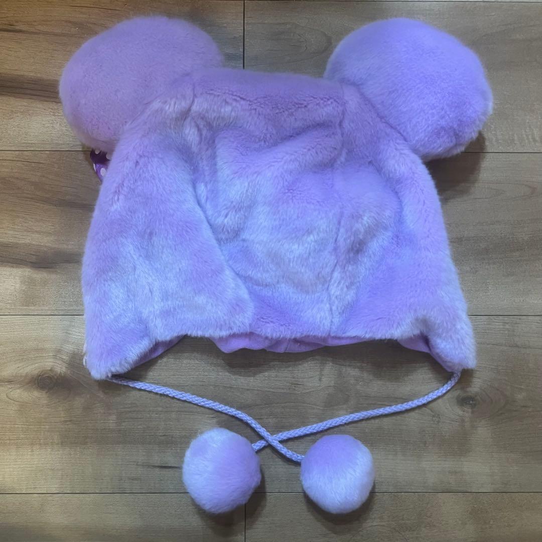 ミニーちゃん ファンキャップ ディズニー 紫 パープル キラキラ ピンク