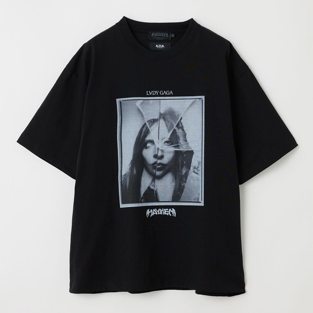 AZUL LADY GAGA ショートスリーブTEE ブラック Ｌ