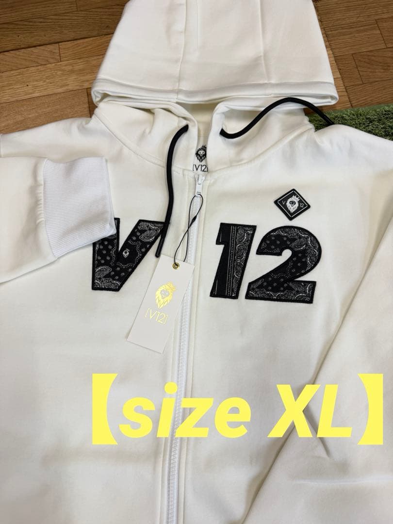 新品正規品V12/XL】BANDANA LOGO PARKA パーカースウェット