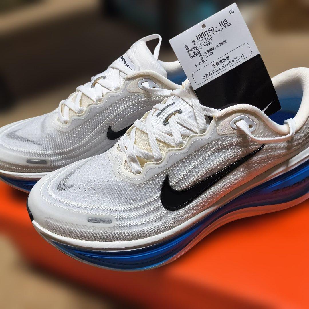 Nike ボメロプラス　27cm ランニングシューズ ホワイト/ブルー