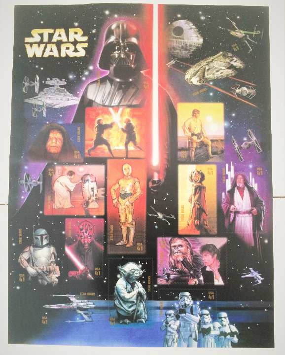 スターウォーズ　限定　記念切手　ジョージ　ルーカス　フィルム　ライセンス物