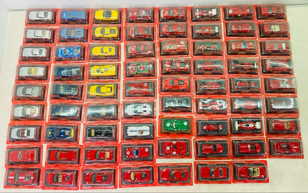 【71台大量まとめ★未開封】アシェットフェラーリコレクション　ミニカー　1/43