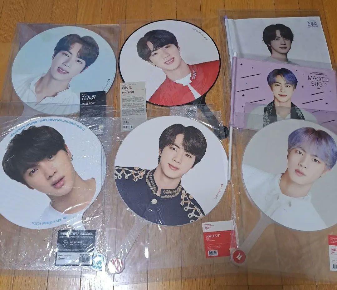 BTS ジン JIN うちわ フラッグ 公式 まとめ売り アンカバ