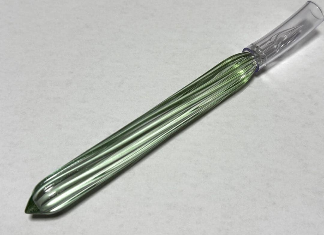 HASE GLASS WORKS ガラスペン ストライプ　ショート　硝子工房