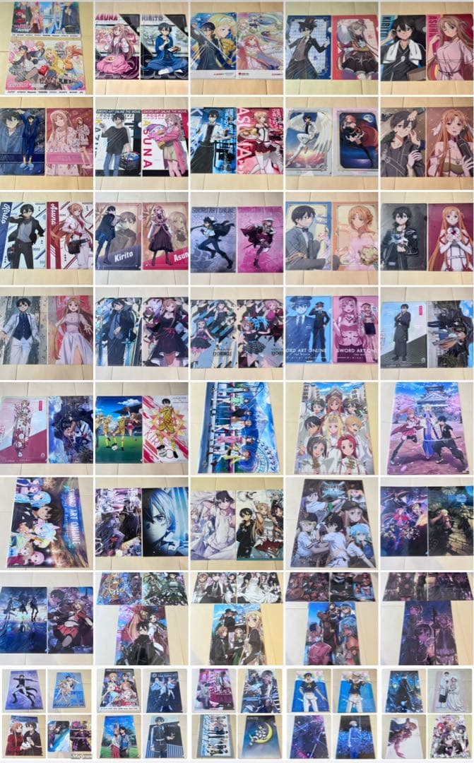 ソードアート・オンライン 希少クリアファイル74枚セット