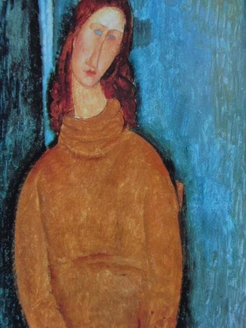 アメデオ・モディリアーニ、【ジャンヌ・エビュテルヌの肖像】、高級画集画、状態良好
