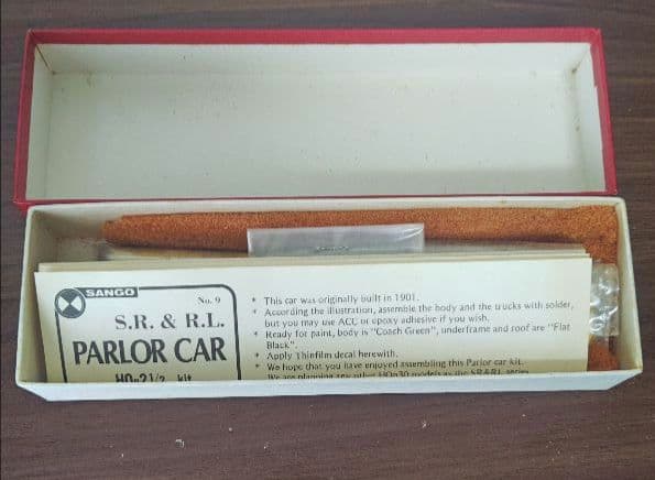 珊瑚模型 HOナロー 9mm S.R.&R.L. PARLOR CAR No.9