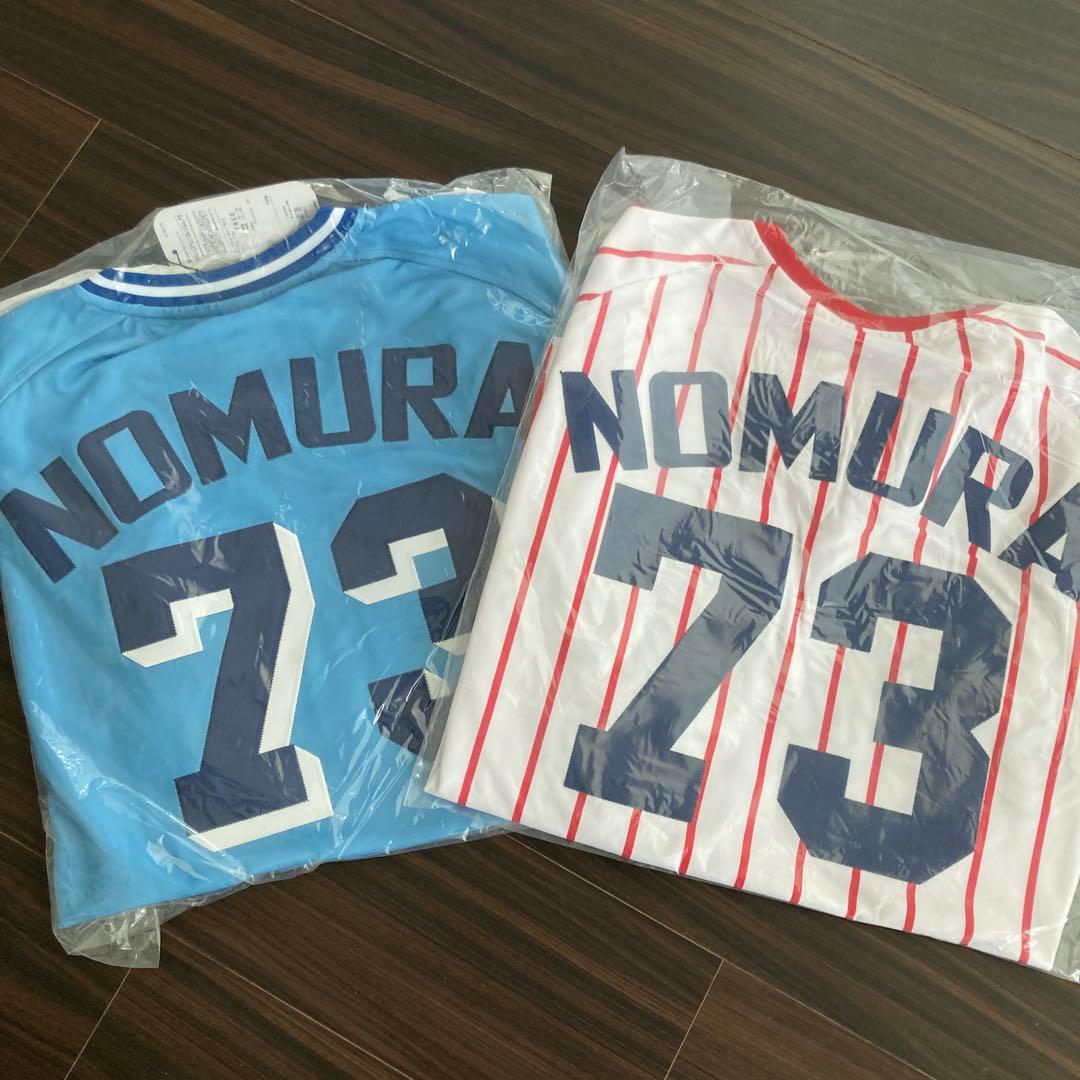 野村克也　ヤクルト　NOMURA ユニフォーム #73 ホーム　ビジター