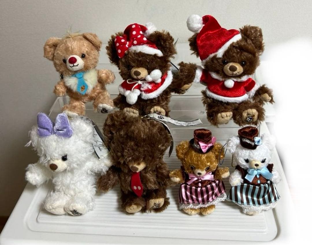ユニベアシティーのぬいぐるみストラップ、クリスマス
