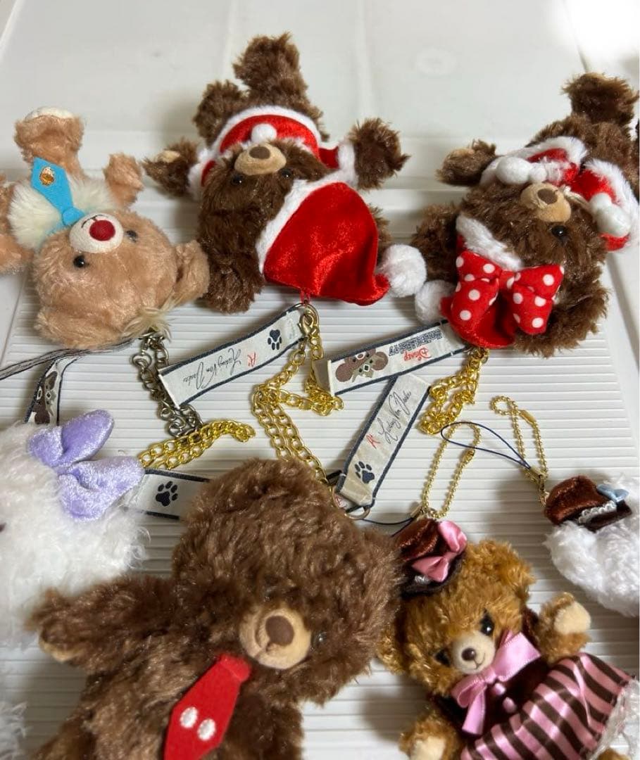 ユニベアシティーのぬいぐるみストラップ、クリスマス