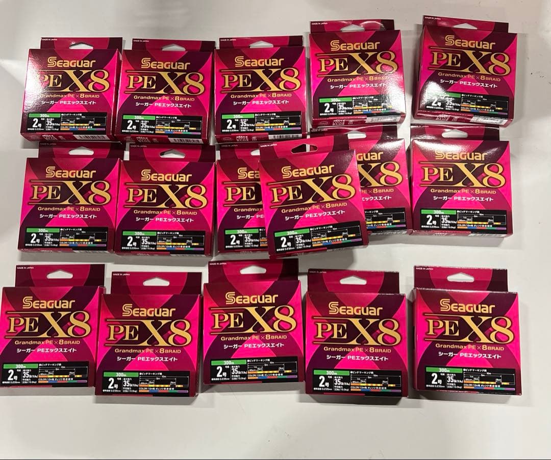 Seaguar PE X8 300m2号35lb(15.9kg) 16セット