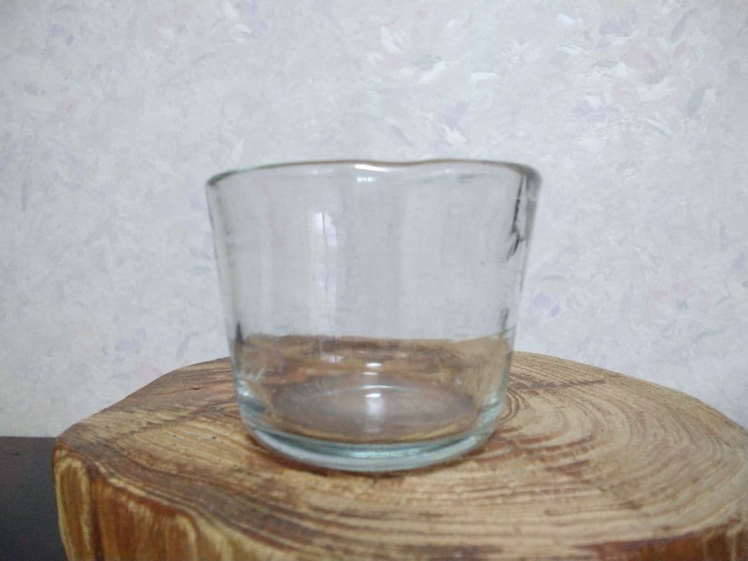 レトロ　気泡ガラス製　お猪口　酒器　グラス　明治　大正