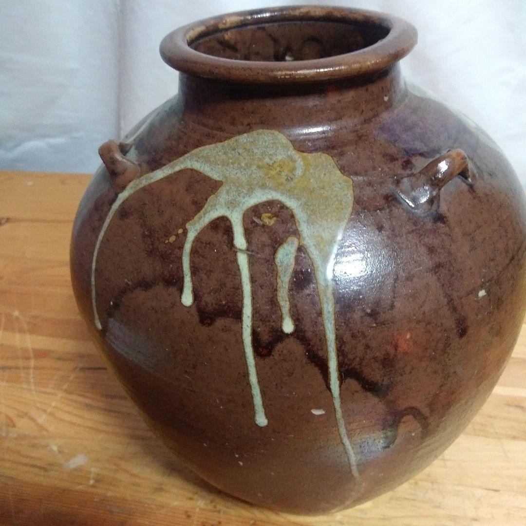 丹波焼き茶壺