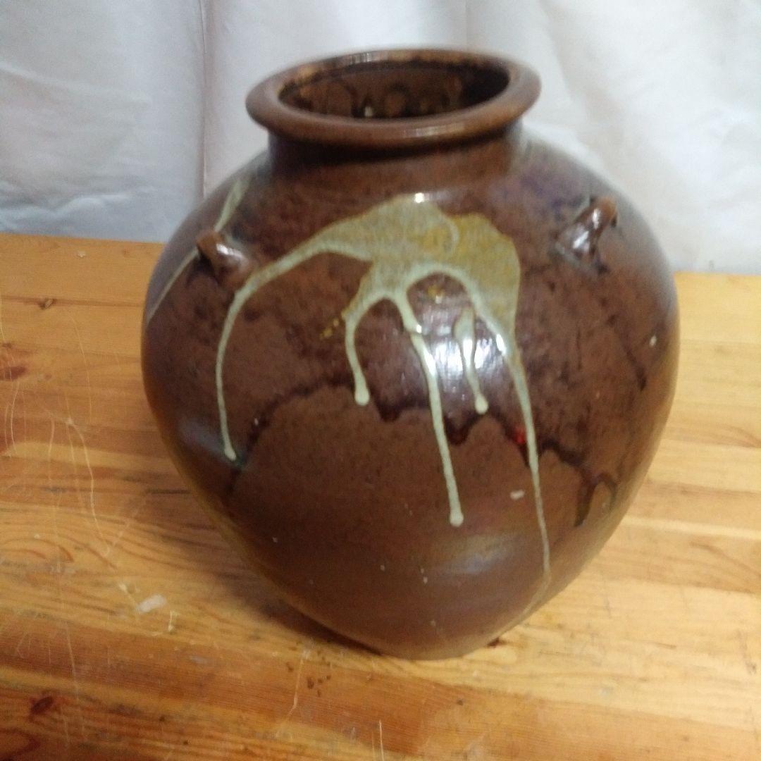 丹波焼き茶壺