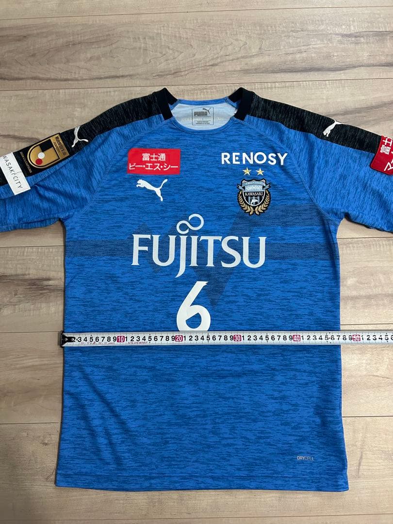 川崎フロンターレ　PUMA プーマ　ユニフォーム　Lサイズ　2018年　森田　6