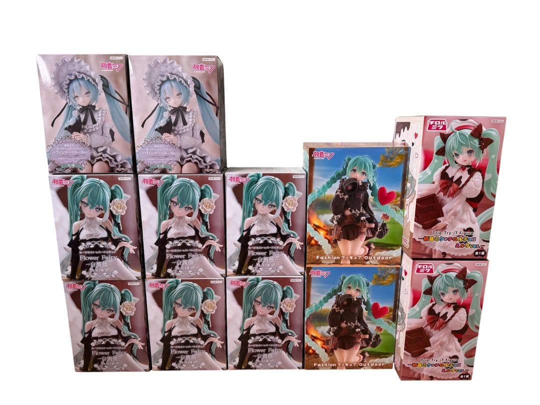 初音ミク フィギュアセット ヴィンテージドール 白薔薇 fashionミク