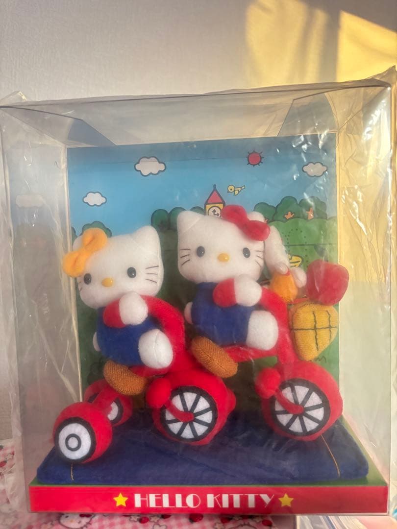ハローキティ 当時物 ぬいぐるみ 自転車