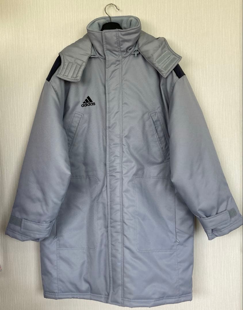 G123 adidas メンズベンチコート L グレー