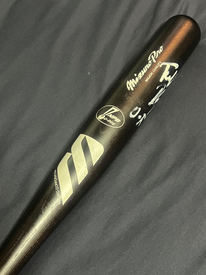 大阪近鉄バファローズ タフィ・ローズ 試合用 サイン入りバット