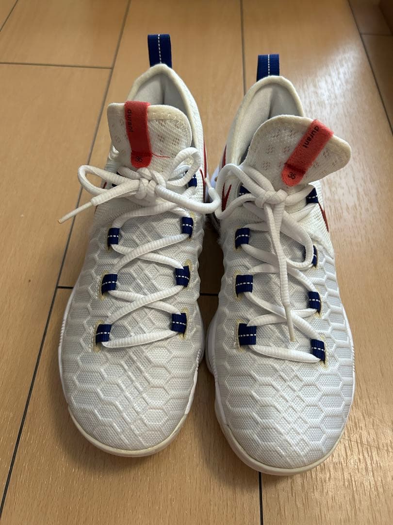 Nike バスケットボールシューズ 9 (US) ホワイト/レッド/ブルー