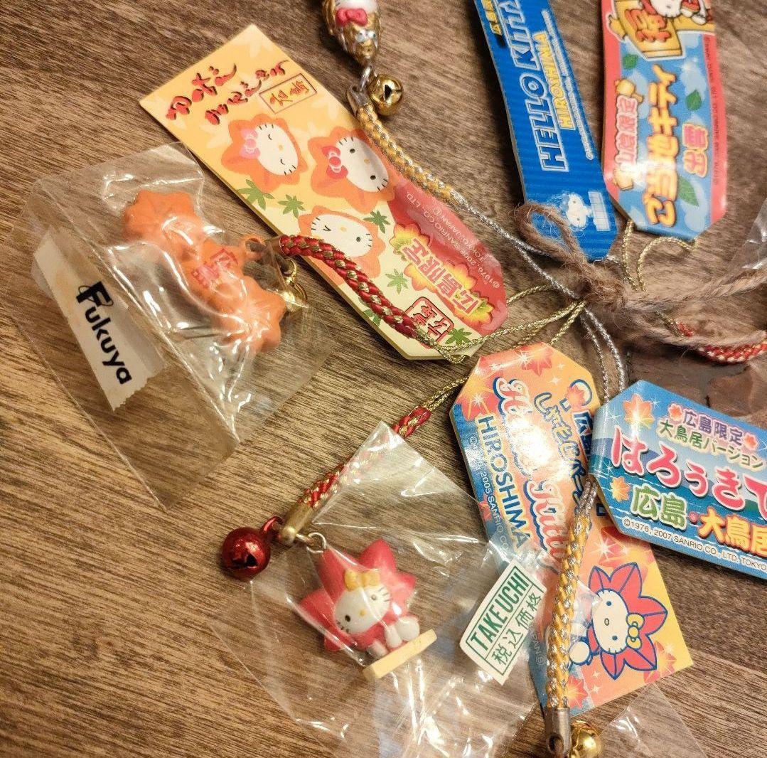 ご当地キティ　ストラップ　広島 島根 出雲