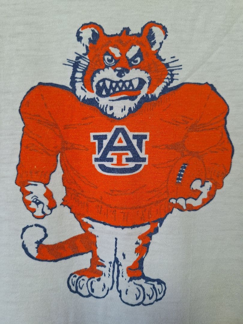 80's チャンピオン ヴィンテージ フットボール Tシャツ UA タイガー