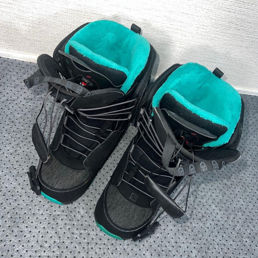 2回使用 レディース 23cm SALOMON IVY スノーボードレースブーツ