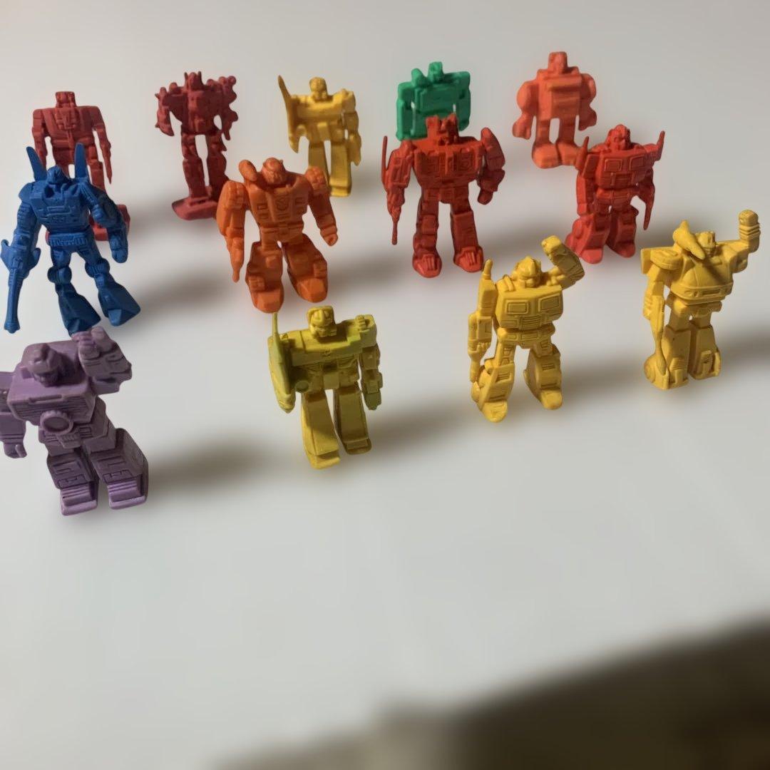 当時物　トランスフォーマー消しゴム13体 ジャンク品