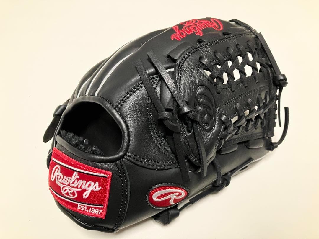 ローリングス 黒 Rawlings 軟式野球 成人学生用