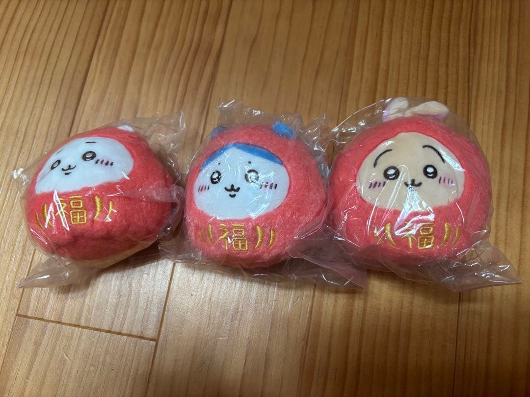 ちいかわ だるまになっちゃった！ころりん起き上がりこぼしぬいぐるみ　3点セット