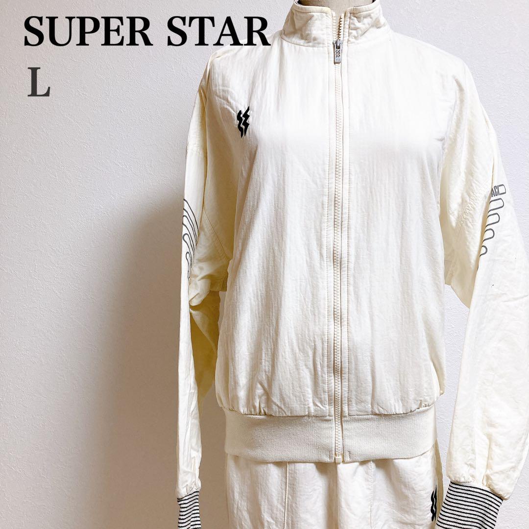 90s SUPER STAR スーパースター　セットアップ上下　クリーム　L