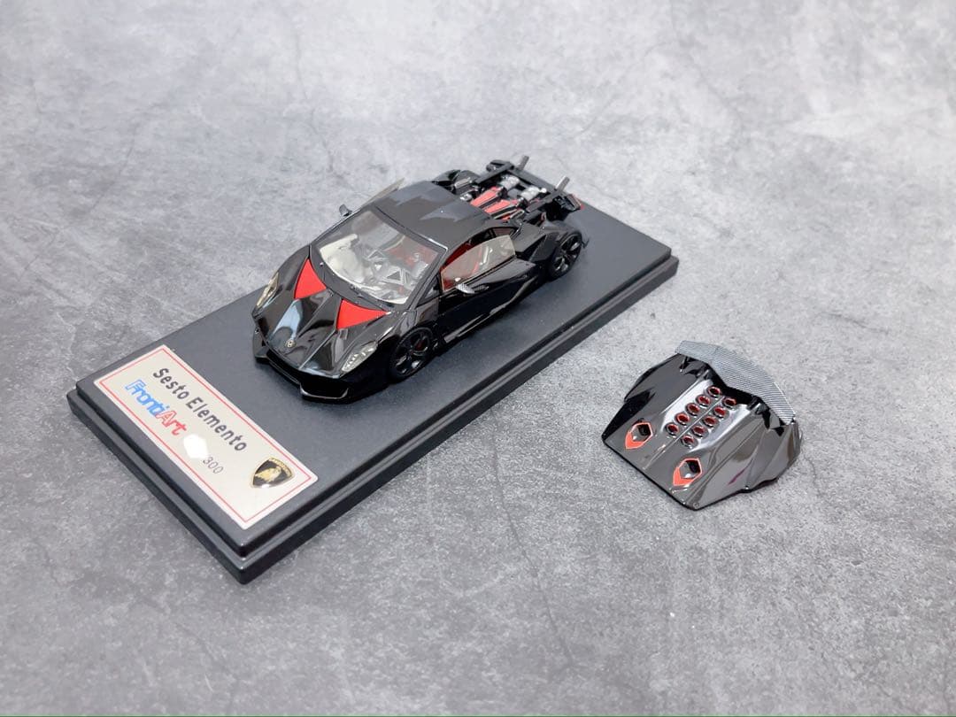 1/43 ランボルギーニ セスト エレメント(ブラック)フル開閉モデル