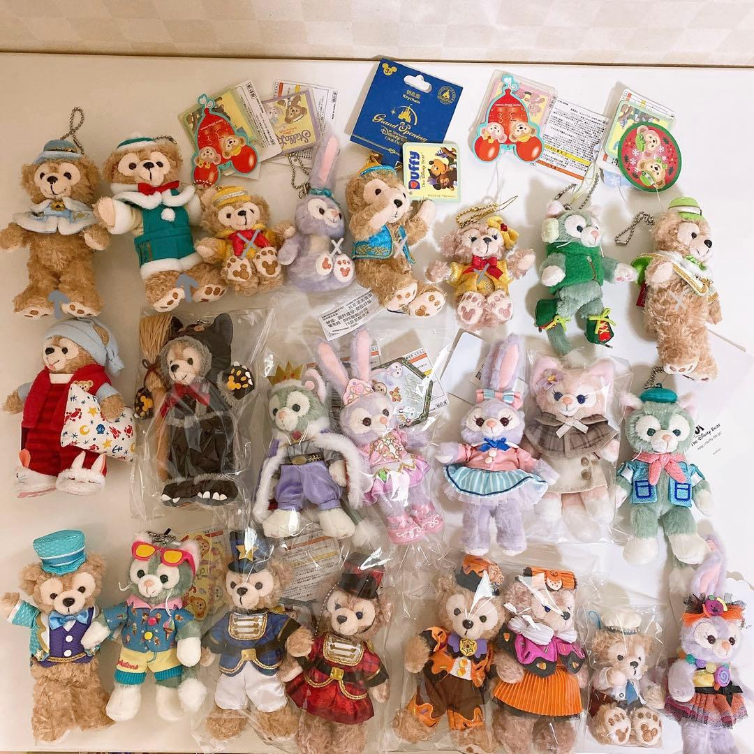 セット販売　ダッフィー　ぬいぐるみバッジ　クリスマス　ウィンター
