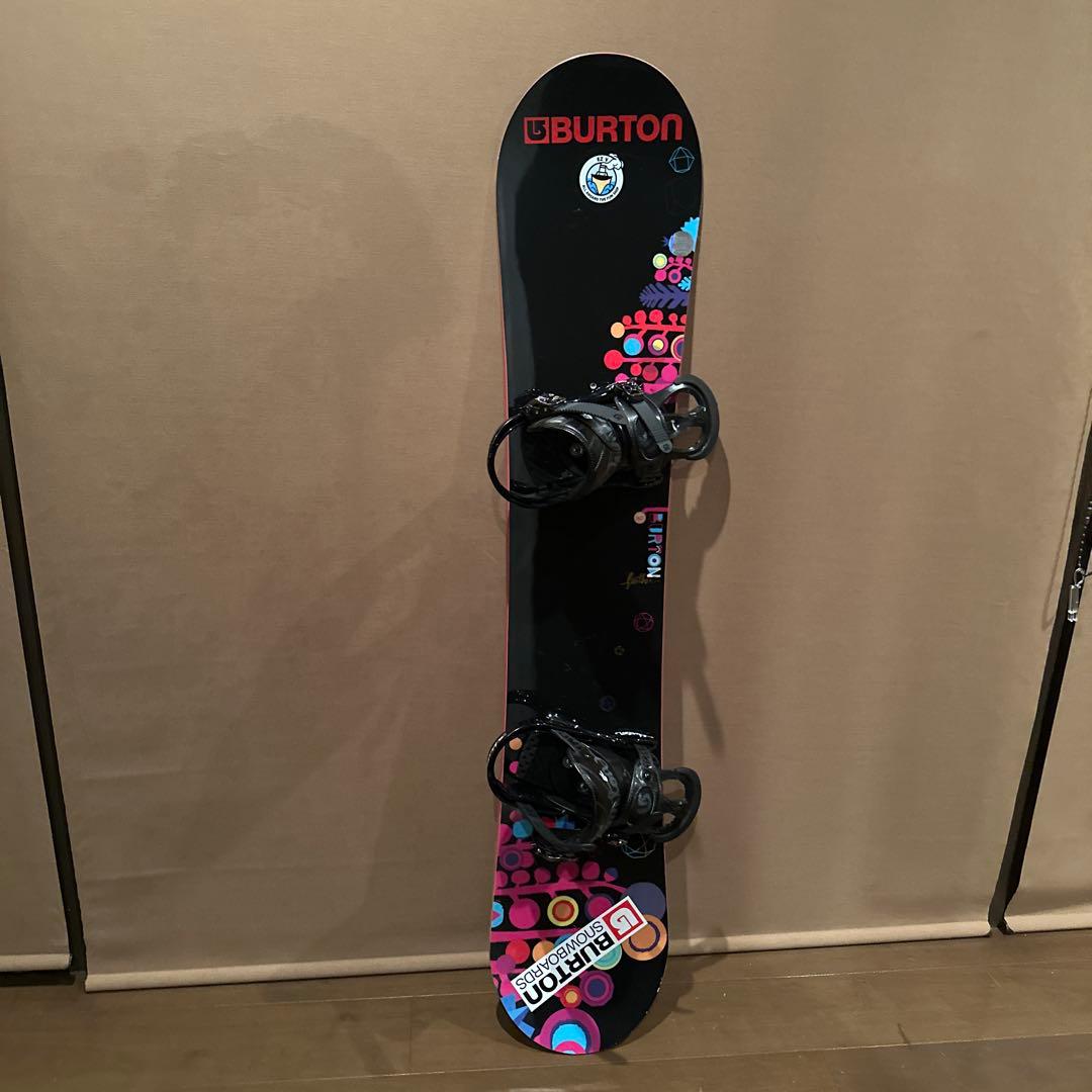 Burton スノーボード カラフルデザイン　ビンディング付き