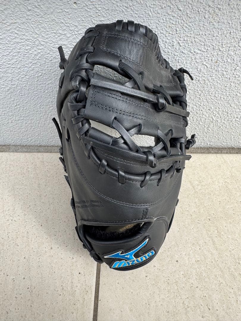 Mizuno ブラック 軟式ファーストミット　一般用