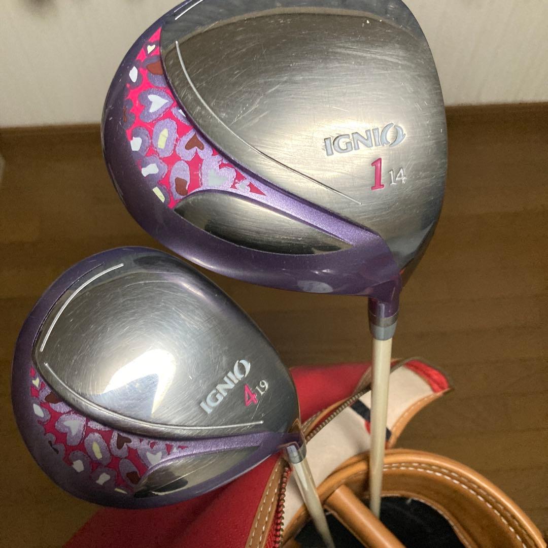IGNIO ゴルフクラブセット ドライバーとフェアウェイウッド
